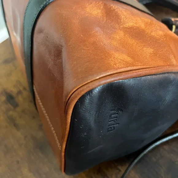 Furla Tan and Black Crossbody Bag - Picture 9 of 13